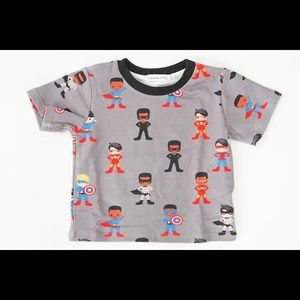 Grey Superhero Pajamas